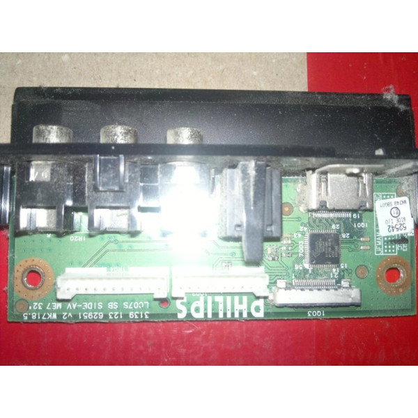 ✓ AV input board Philips 3139 123 62951 v2 wk718.5