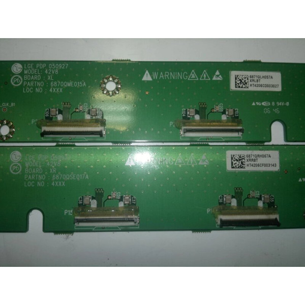 ✓ Планки XL и XR 6871QLH057A 6871QRH067A LG 42PC3RV Запчасти и принадлежности для телевизоров и мониторов