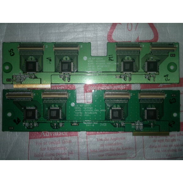 ✓ Плата телевізора LG LGE PDP 030117 030214 YDRV 42V50000 6870QFE007C 6871QDH052B Запчасти и принадлежности для телевизоров и мониторов