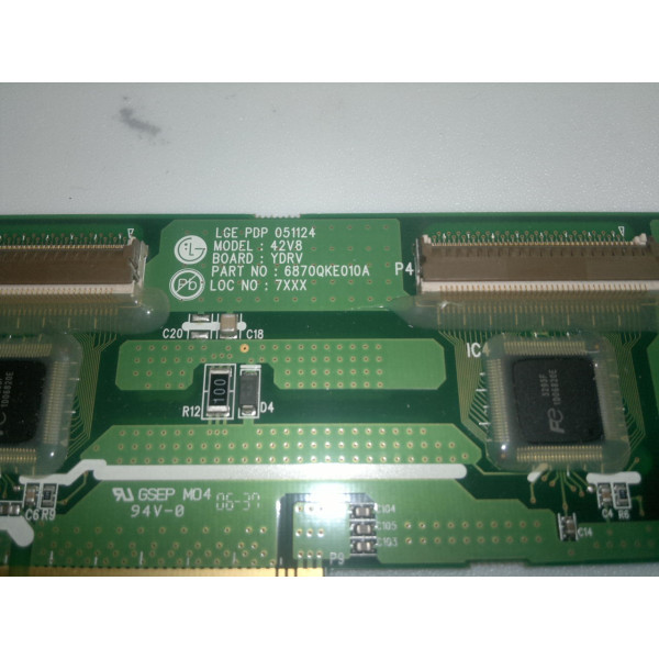 ✅ Купить Плата Y-Driver телевизора LG 42PС1RV YDRVTP 42V8 6871QDH918A 6870QKE010A 051124 ⭐ LG ✓ Плата Y-Driver телевизора LG 42PС1RV YDRVTP 42V8 6871QDH918A 6870QKE010A 051124 LG 42PC1RV материнская плата блок питания main board шлейф телевизора t-con logic z-sus y-sus driver